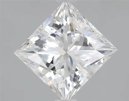 2.00ct Princess Lab Grown Diamond (Colour E, Clarity VS2, IGI Certified)