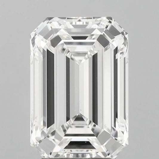 3.00ct Emerald Lab Grown Diamond (Colour D, Clarity VS2, IGI Certified)